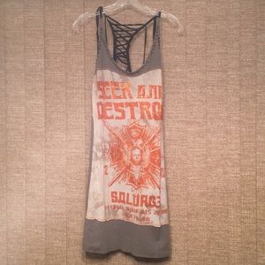 Salvage Seek & Destroy crystal dress Sz M